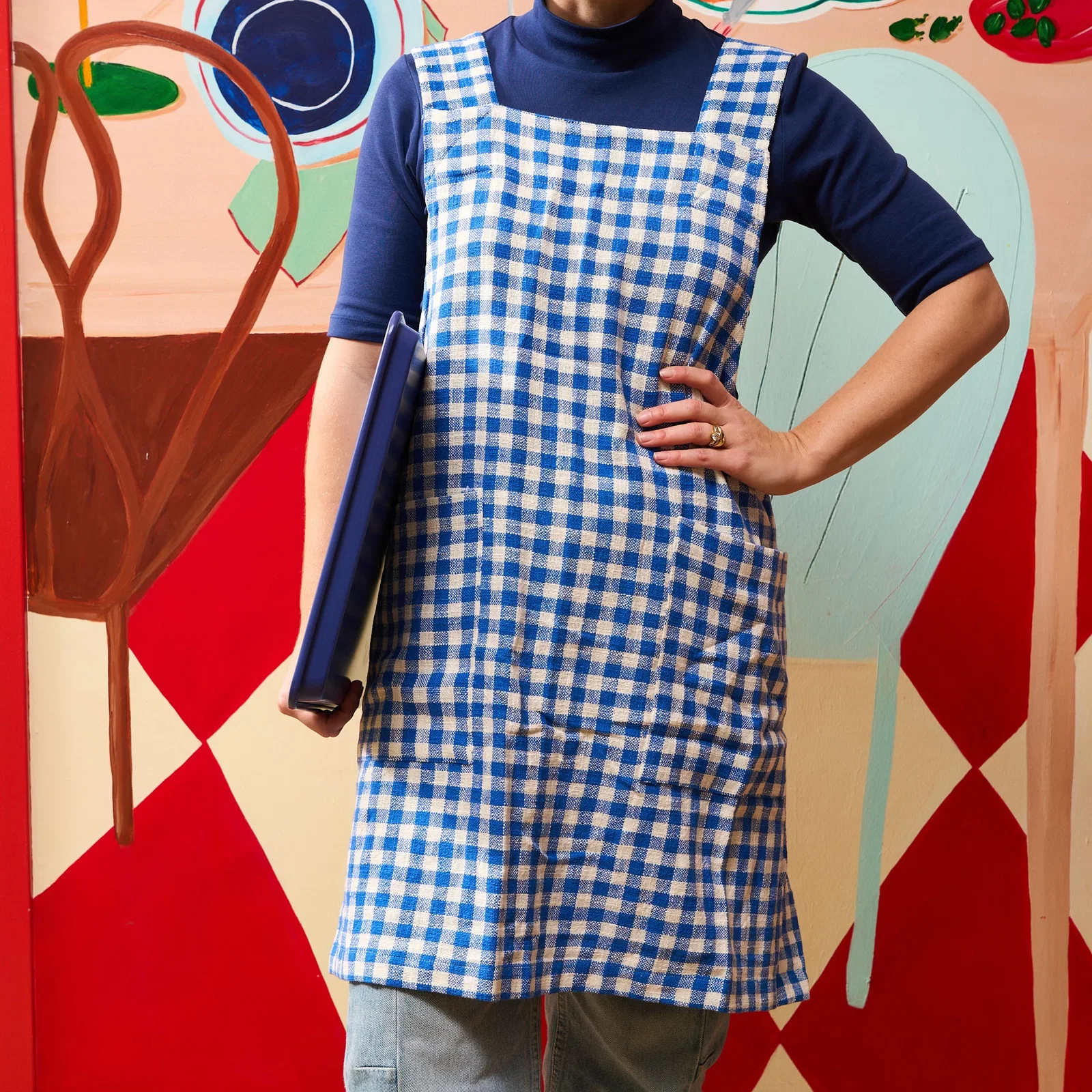 Image of Essential Gingham Smock Apron