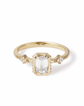 Emerald Cut Diamond Ring