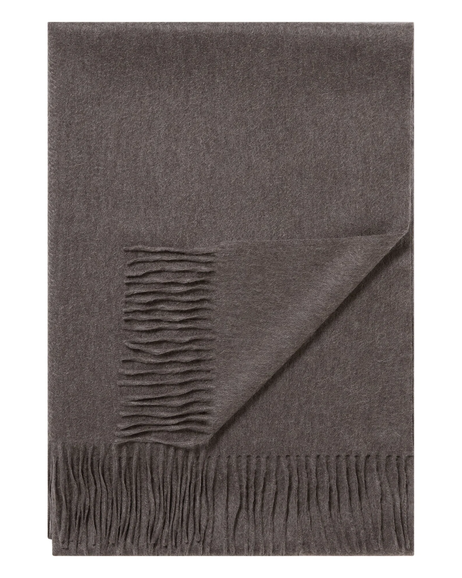 Image of Women's Woven Cashmere Shawl Otter Brown