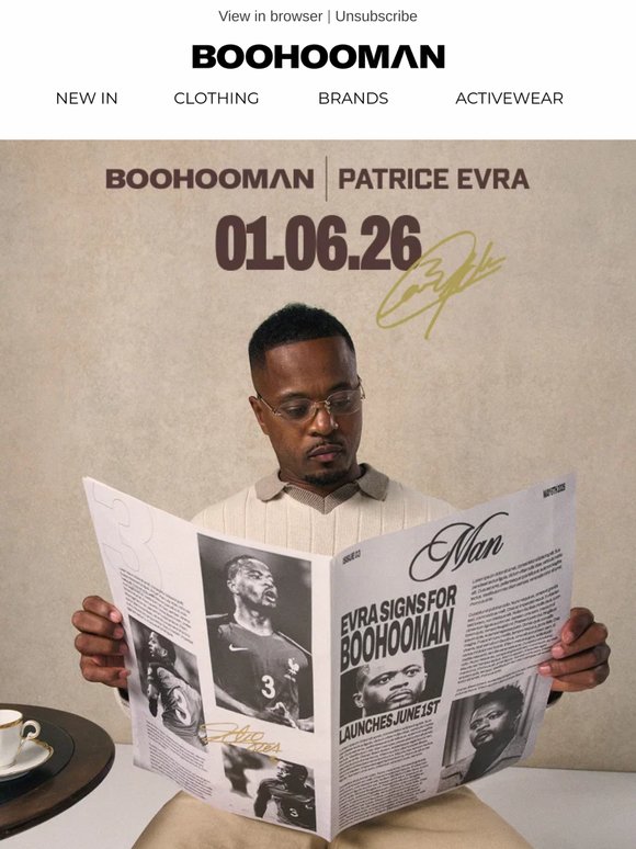 BOOHOOMAN | PATRICE EVRA