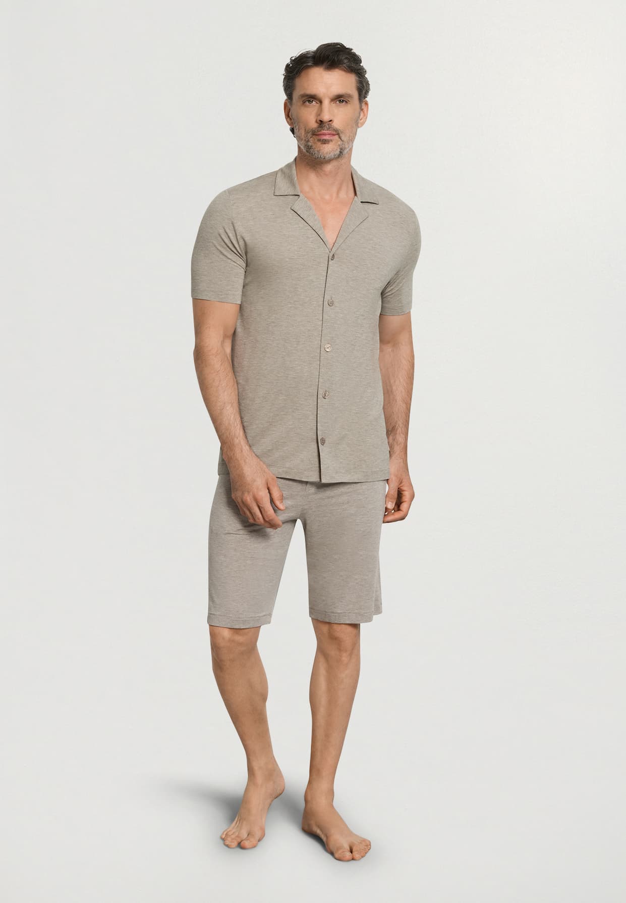 Casuals  Notch Collar Button Front Shirt