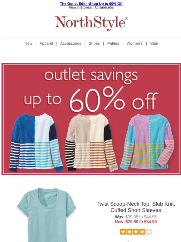 🛍️ New Outlet Finds—Up to 60% Off