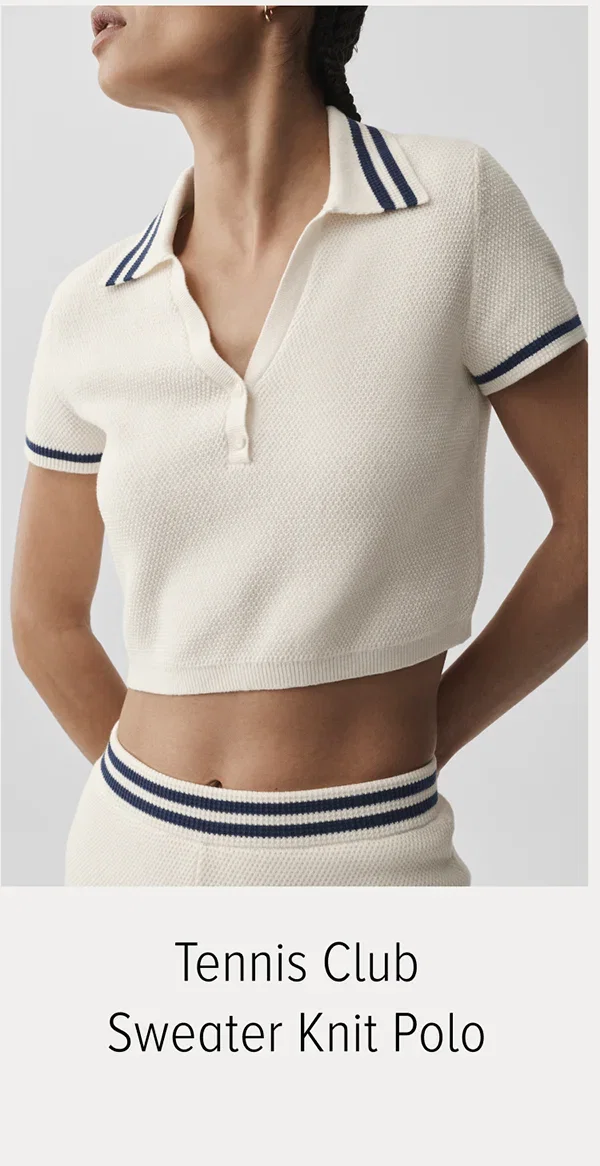 TENNIS CLUB SWEATER KNIT POLO