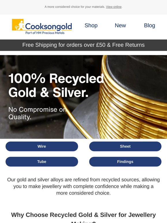 Recycled Gold & Silver You Can Rely On