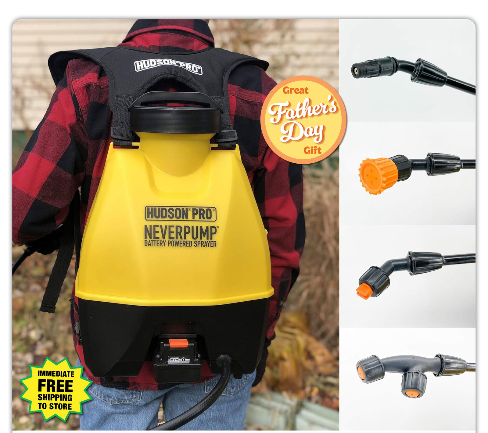 Hudson Pro® 4-Gallon NeverPump Bak-Pak® Sprayer - ONLY $59.99 After Rebate*!