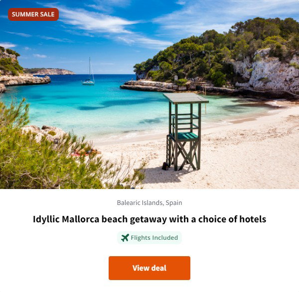 Idyllic Mallorca beach getaway with a choice of hotels
