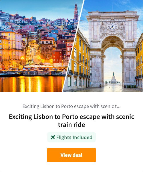 Exciting Lisbon to Porto escape with scenic train ride