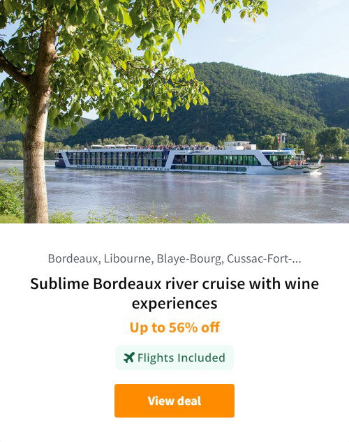 Sublime Bordeaux river cruise with wine experiences