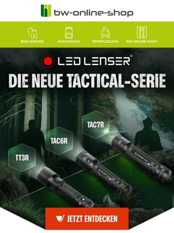 3.200 Lumen Power 🔦 Die Ledlenser Tactical-Serie ist hier!