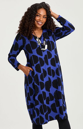 Natural Horizon Spot Dress in Spot