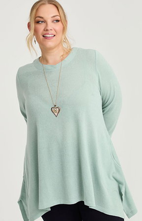 Sierra Snug Tunic in Mint Green