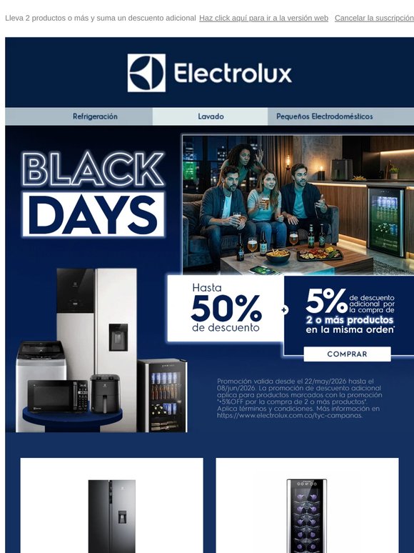 🖤 Black Days: hasta 50% OFF + 5% extra