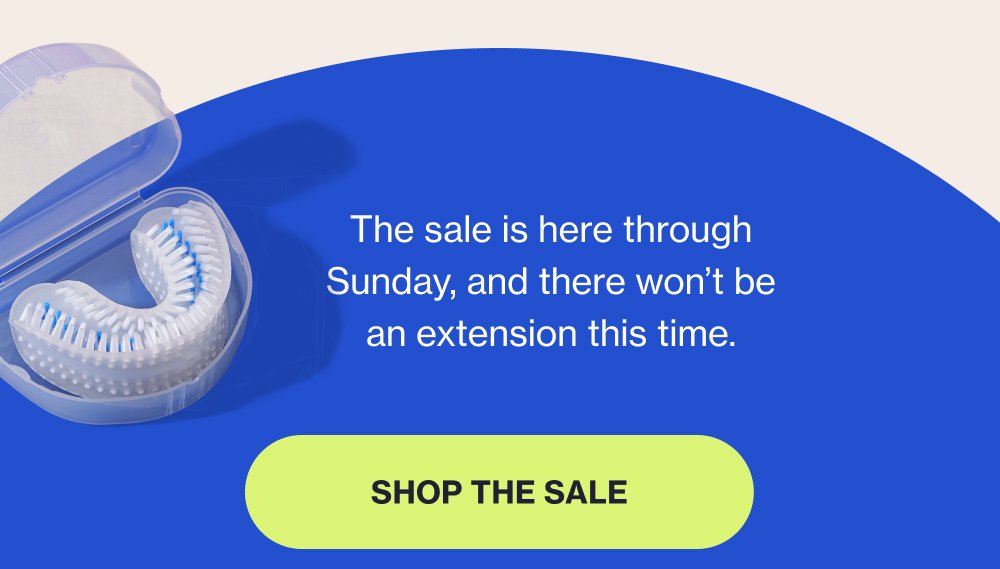 The sale is here through Sunday, and there won’t be an extension this time. SHOP THE SALE