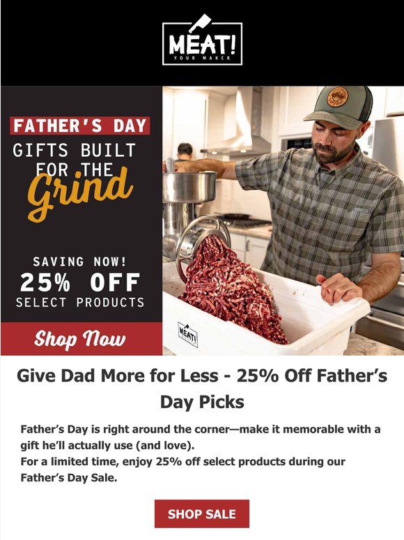 Give Dad More for Less - 25% Off Father’s Day Picks