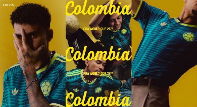 Colombia Away Jersey Displayed on model