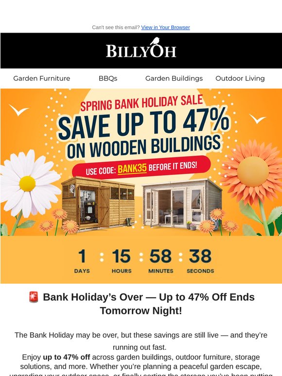 🔥 Final Hours Are Near — Up to 47% Off Tomorrow Ends It All!