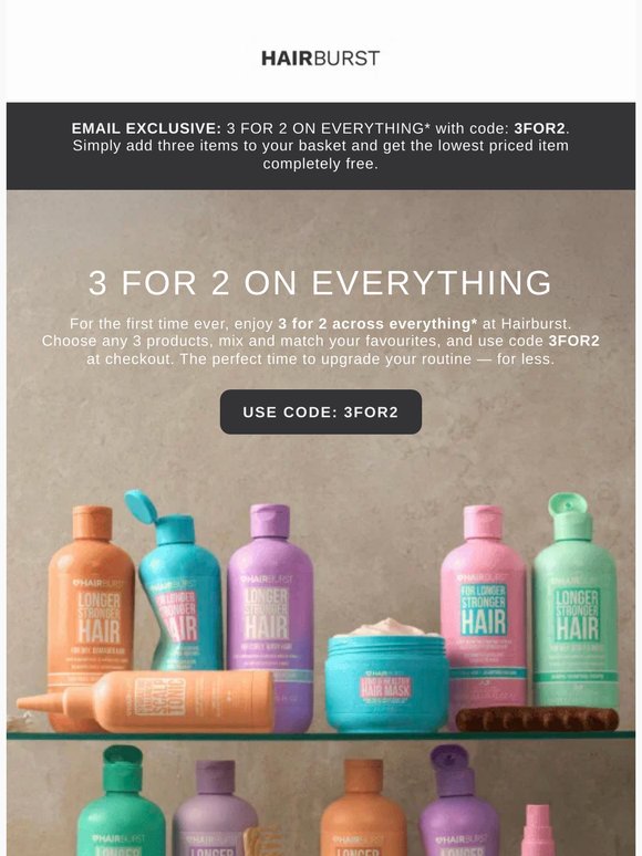 Now live: 3 FOR 2 SALE