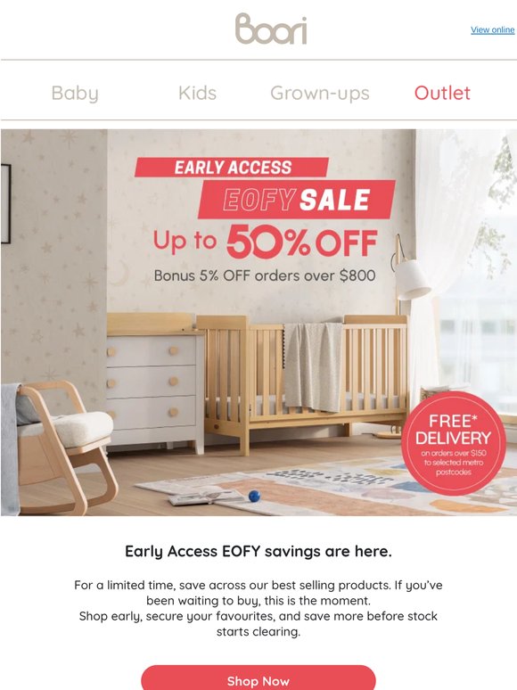 🎉 Early Access: Shop Big EOFY Deals!
