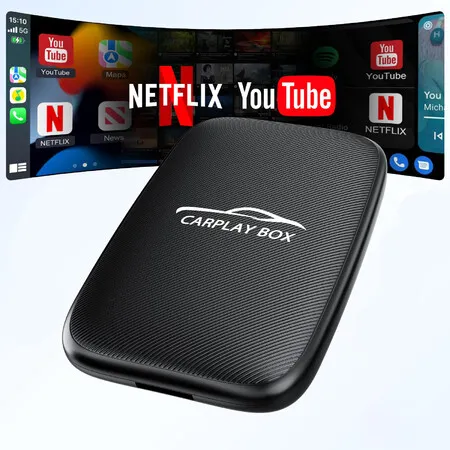 CarPlay Adapter Android Auto 3In1 Netflix YouTube TF Card Support Factory Video Box 2026 Upgraded