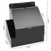 Suggestion Box Acrylic Wall Mounted Donation Lock Sign Slot Office Ballot Locking Mailbox Comment Black Secure Collection