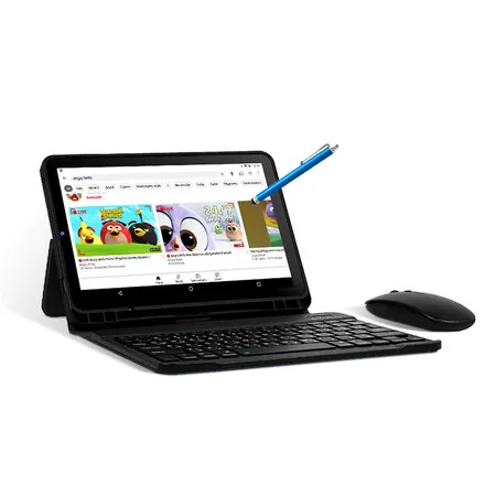 5G Dual SIM Phone Video Call Tablet 10.1 inch 16+512GB Android 15.0 7000mAh Battery 13MP Camera with Keyboard, Mouse, Stylus Pen Christmas Gift COL Black