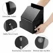 Suggestion Box Acrylic Wall Mounted Donation Lock Sign Slot Office Ballot Locking Mailbox Comment Black Secure Collection