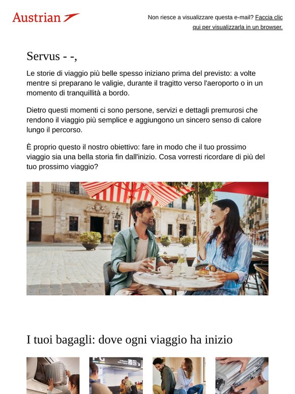 Quale storia racconterà il tuo prossimo viaggio?