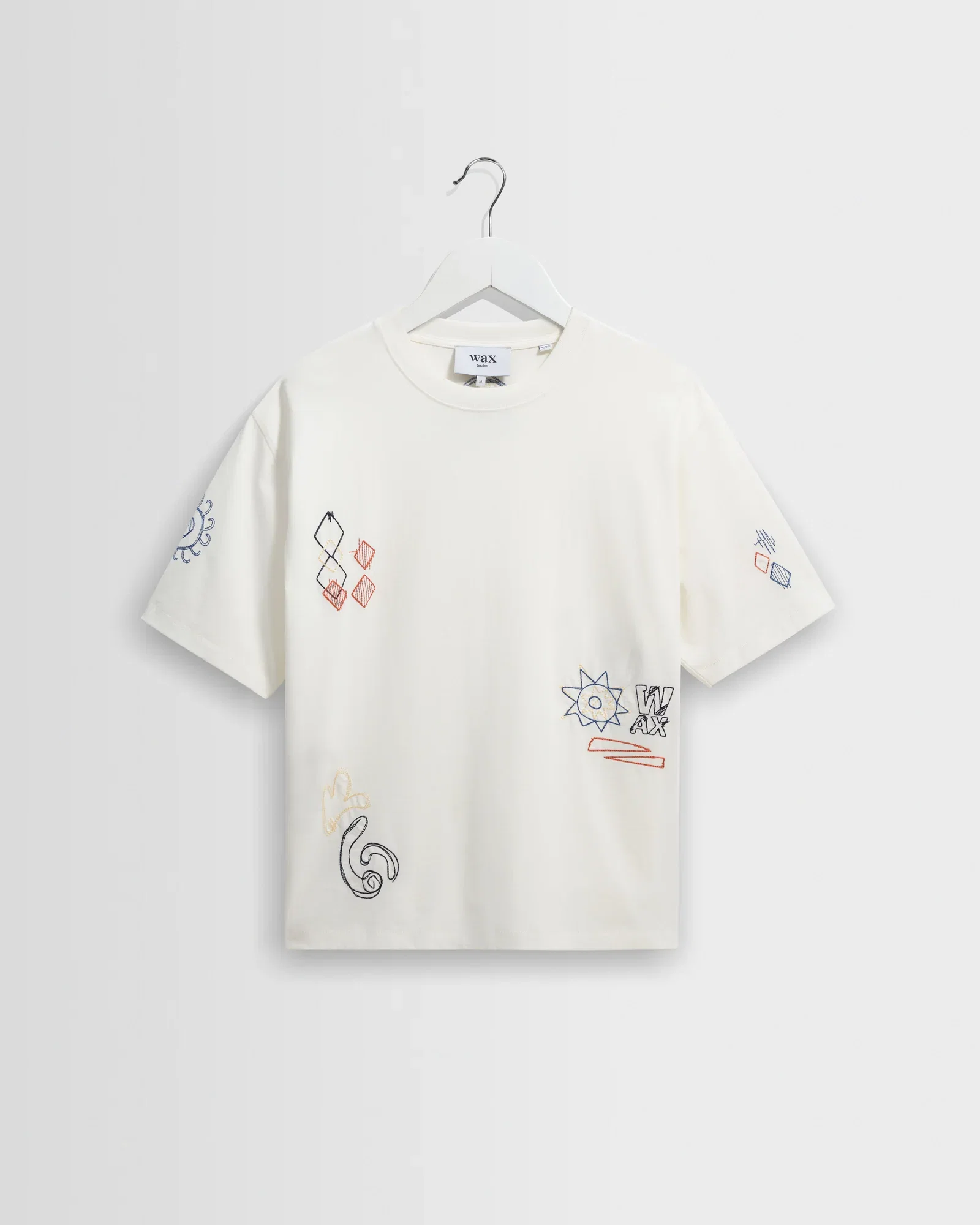 Milton - Ecru Sun Doodle Organic Cotton Graphic T-Shirt