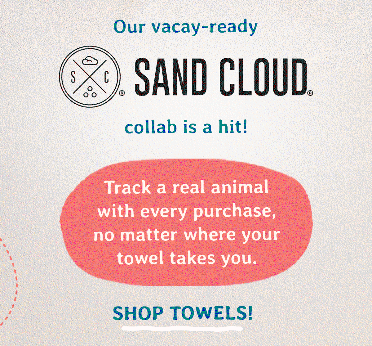 Our vacay-ready collab is a hit! 10% of their profits go toward marine conservation.