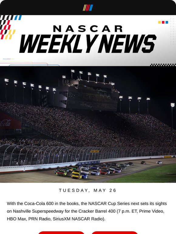 NASCAR News: Charlotte to Nashville
