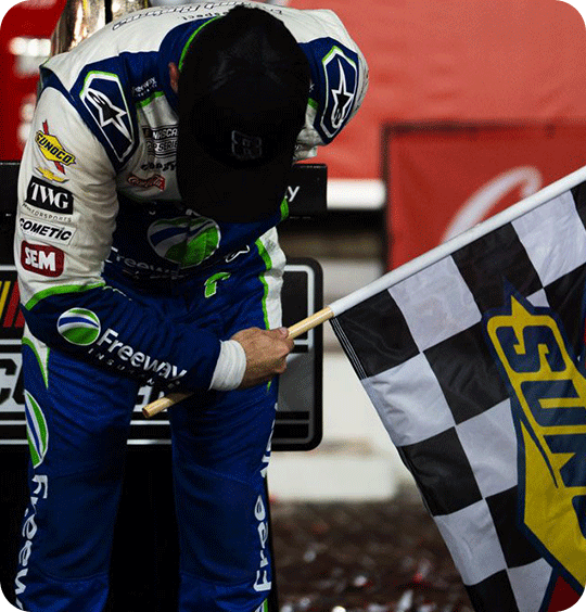 Image of Daniel Suárez Bow in Victory Lane