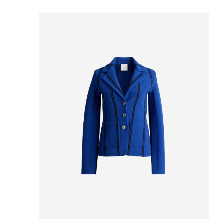 Carter Jacket In Roma Crepe Knit