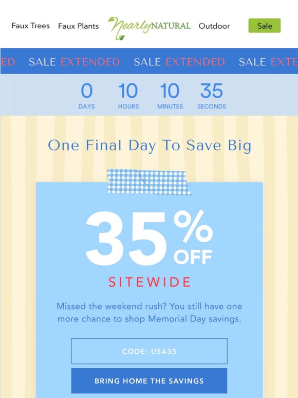 Extended One More Day 🎉 Memorial Day Savings Continue