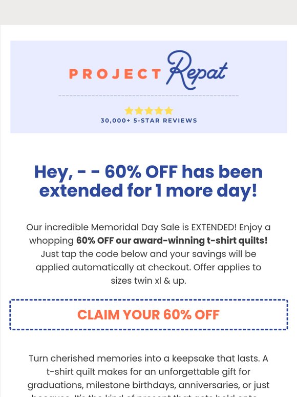 60% OFF – EXTENDED! 🔥