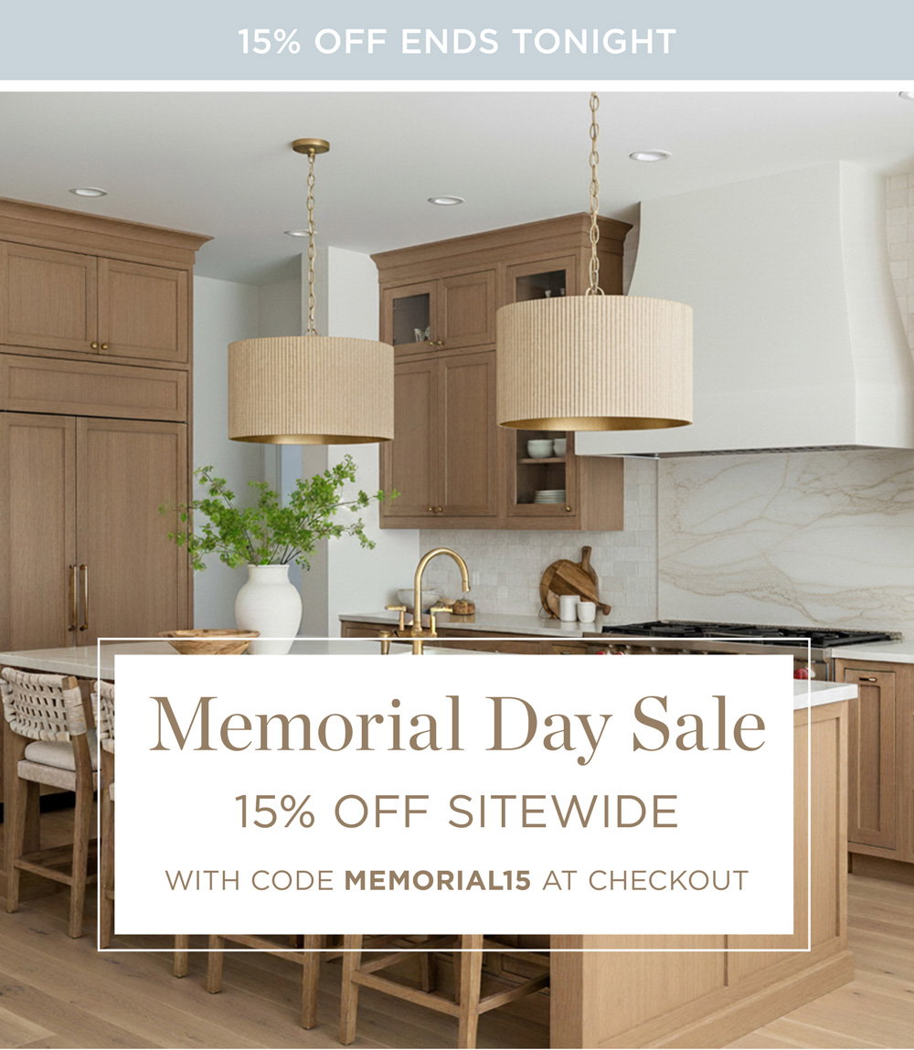 Memorial Day Sale 15% Off Sitewide
