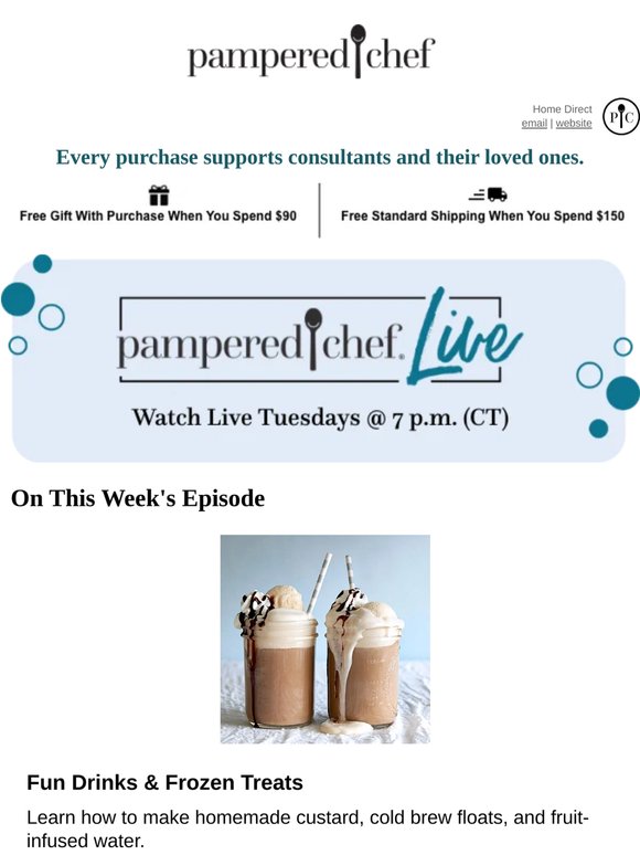 Join Us Today for Pampered Chef Live! 👨‍🍳