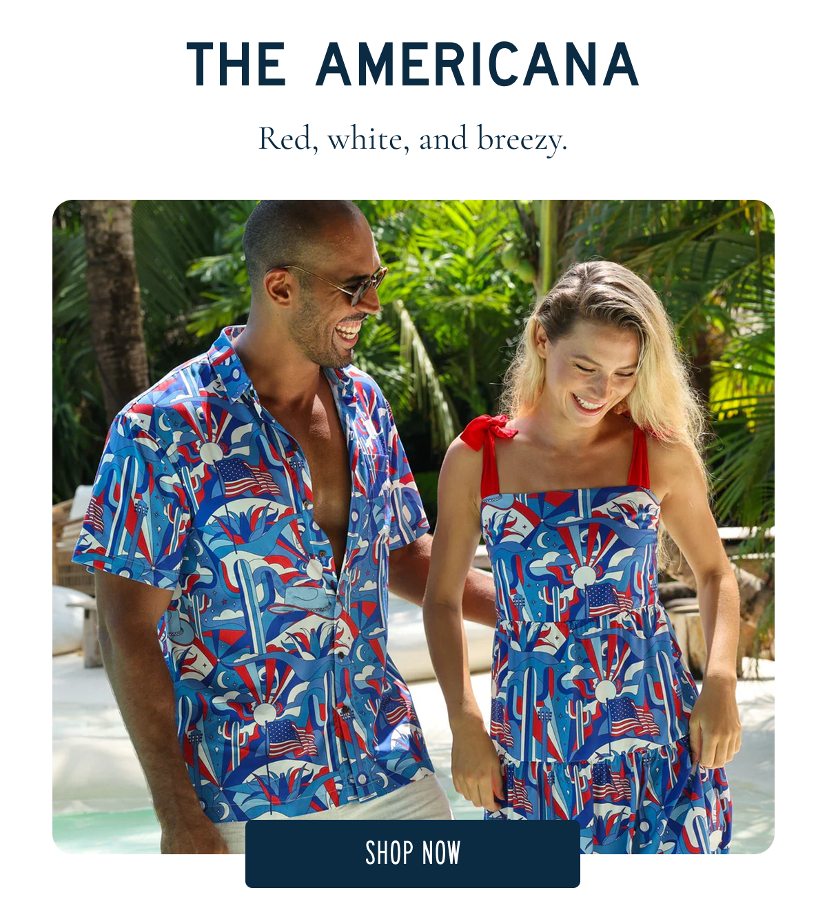 The Americana Red, White and breezy. [SHOP NOW]
