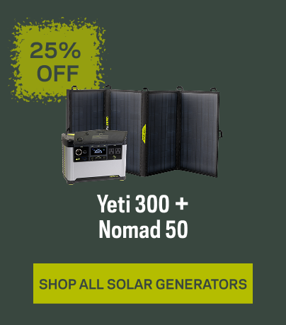 25% Off Solar Generators