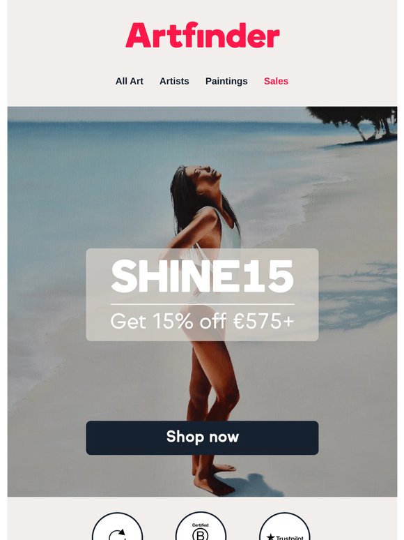 Shiny art, shiny savings ☀️