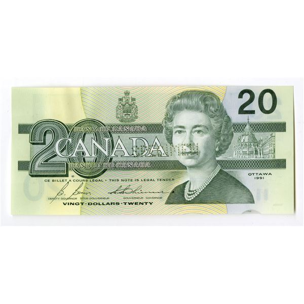 Bank of Canada, 1991, $20, 