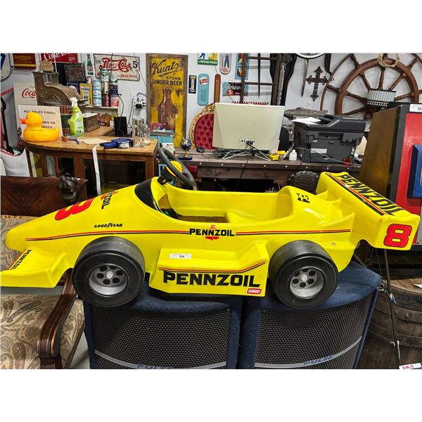 Vintage Indy car Pennzoil kids racer 52