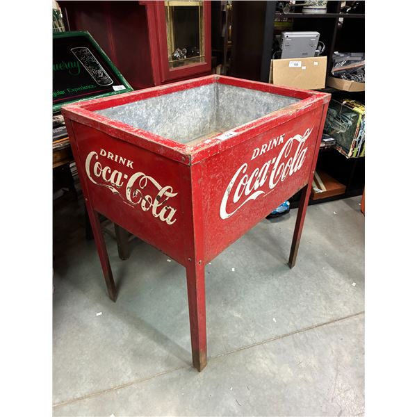 Rare vintage Coca-Cola sink style cooler 34