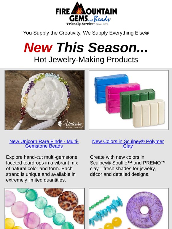 New BEADS, Components, and Jewelry-Making Supplies