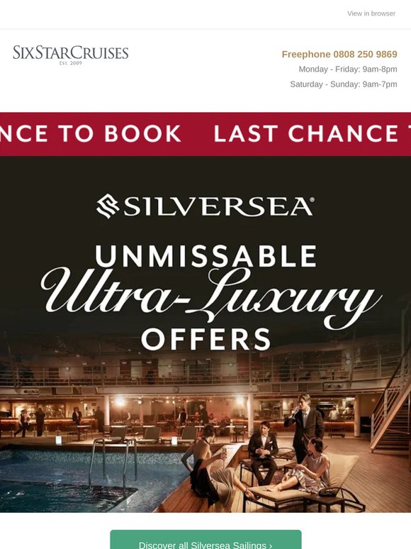 Unmissable Ultra-Luxury Offers ENDING SOON