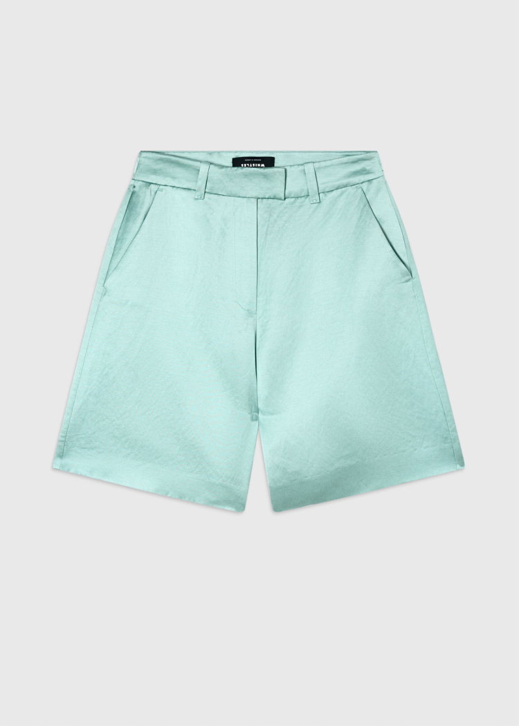 Pale Blue Satin Short