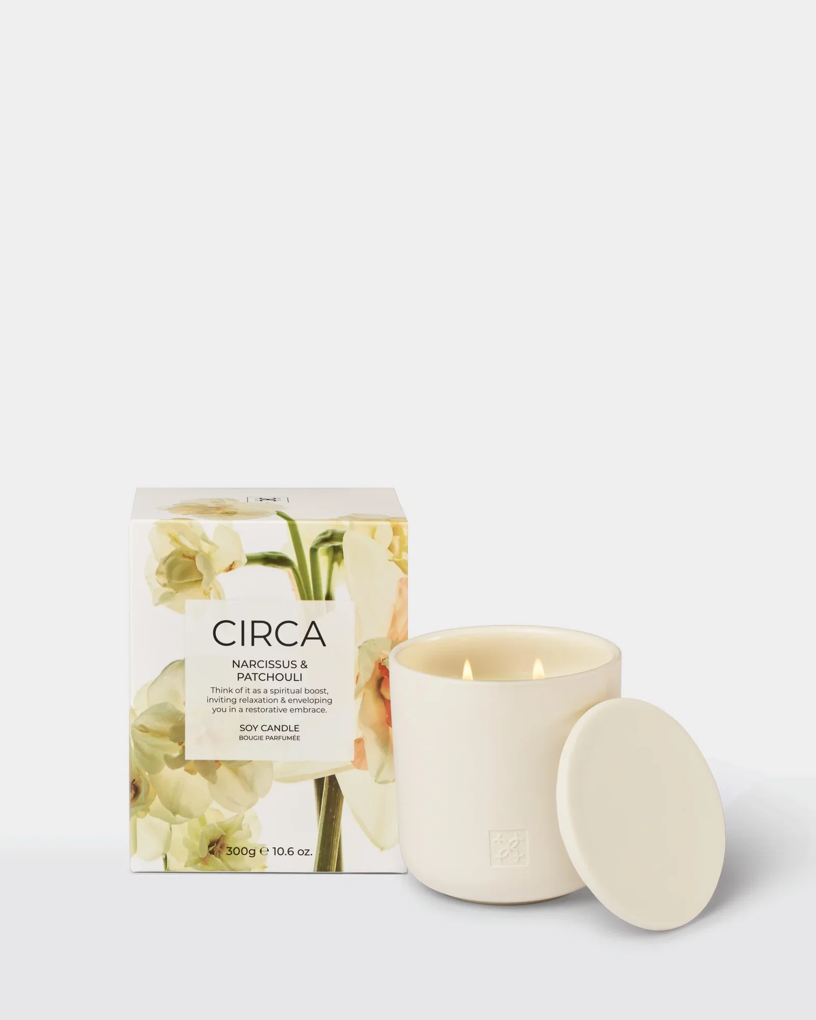 Image of NARCISSUS & PATCHOULI<BR><BR>Soy Candle 300g