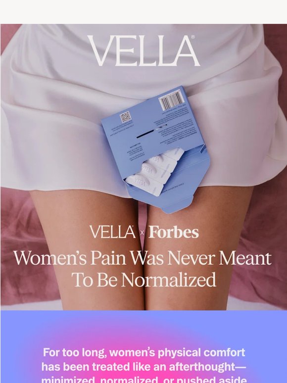 Vella x Forbes: Building What Women’s Health Was Missing 🗞️