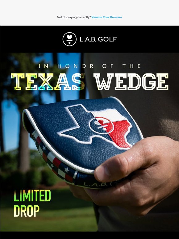 Celebrate the Texas Wedge with our New Limited Headcover