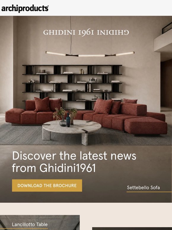 Ghidini1961 contemporary furniture, 2026 collection: elegance, Italian craftsmanship, innovation