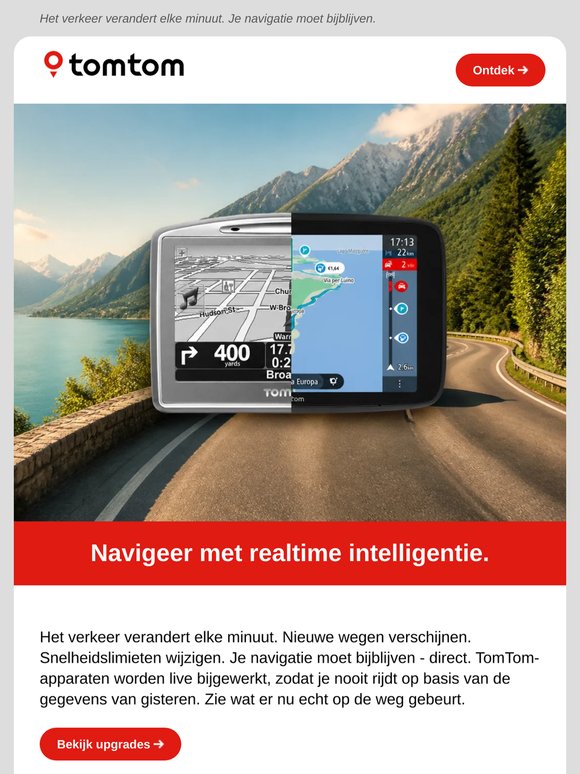 Navigeer met realtime verkeers-intelligentie